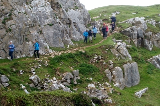Negotiating the cliff path